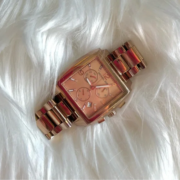 Michael Kors | Accessories | Michael Kors Square Rose Gold  display picture 3